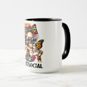 Mug Dame de squelette antisociale (Devant droit)