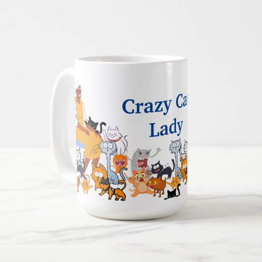 Mug Dame des chats fous (Devant gauche)
