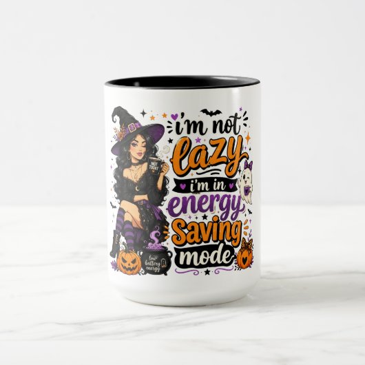 Mug Dame drôle d'Halloween (Centre)