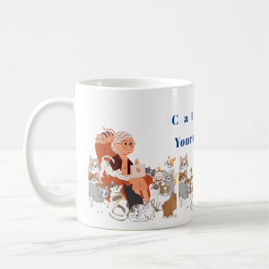 Mug Dame du chat (Gauche)