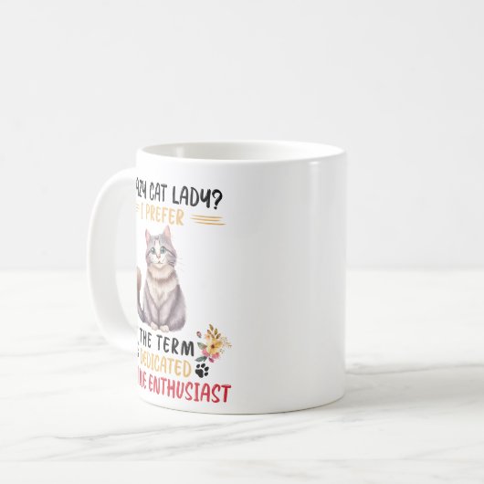 Mug "Dame du chat fou" (Devant gauche)