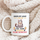Mug "Dame du chat fou"