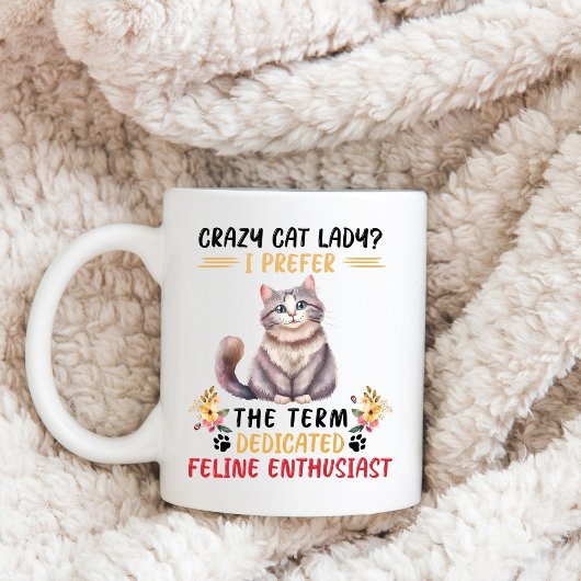 Mug "Dame du chat fou"
