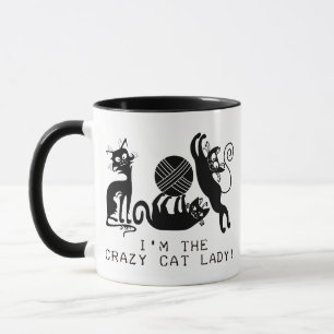 Mug Dame du Crazy Cat