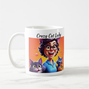 Mug Dame du Crazy Cat
