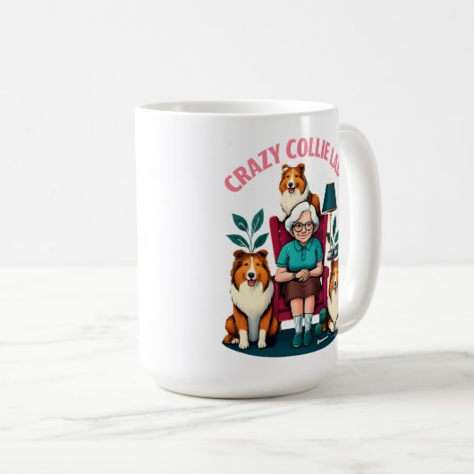 Mug Dame du Crazy Collie (Devant droit)