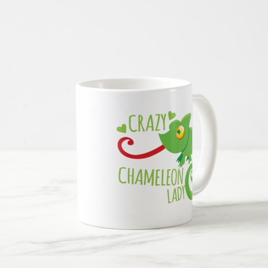 Mug Dame folle de caméléon (Devant droit)