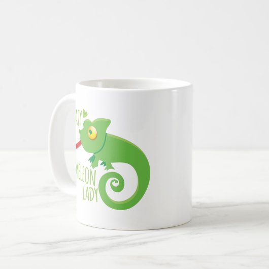 Mug Dame folle de caméléon (Devant gauche)