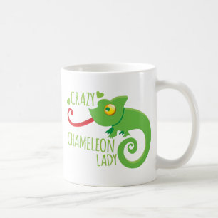 Mug Dame folle de caméléon