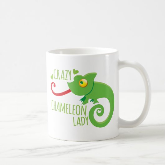 Mug Dame folle de caméléon (Droite)