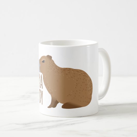 Mug dame folle de capybara (Devant droit)