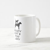 MUG DAME FOLLE DE CAT ET DE CHIEN (Devant droit)