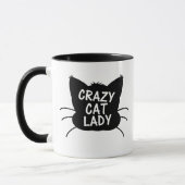 Mug Dame folle de chat (Gauche)