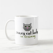 Mug Dame folle de chat dans la formation (Gauche)