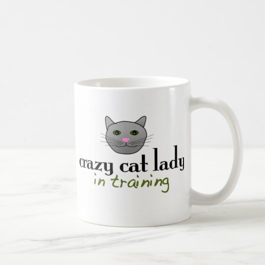 Mug Dame folle de chat dans la formation (Droite)