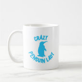 Mug dame folle de pingouin (Gauche)
