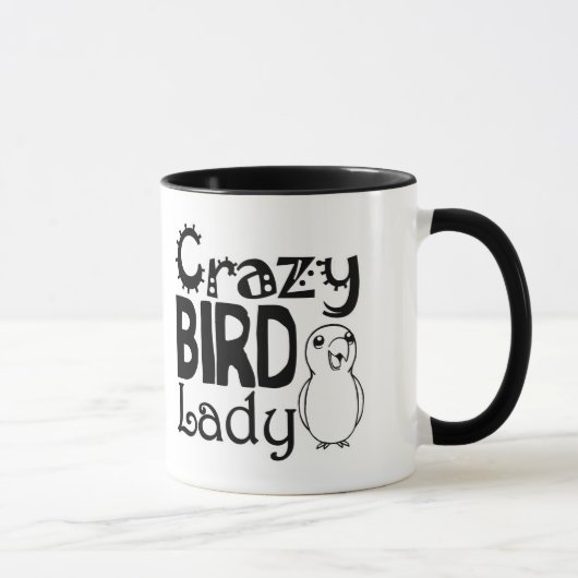 Mug Dame folle d'oiseau (Droite)