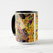 Mug Dame Gustav Klimt avec ventilateur (Devant gauche)