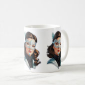 Mug Dame masquée vénitienne (Devant droit)