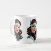 Mug Dame masquée vénitienne (Devant gauche)