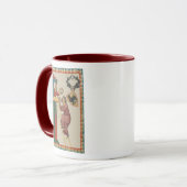 Mug Dame offrant un cadeau à un prétendant, 14e siècle (Devant gauche)