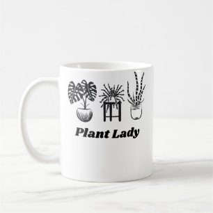 Mug Dame Plante Drôle Plantes D'intérieur Jardinage