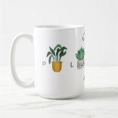 Mug Dame Plante folle | Chic Plantes pointillés (Gauche)