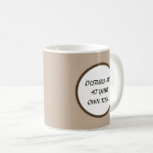 Mug Dame rétro drôle personnalisable (Devant droit)