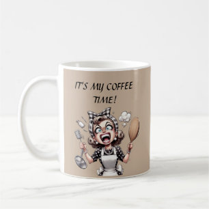 Mug Dame rétro drôle personnalisable