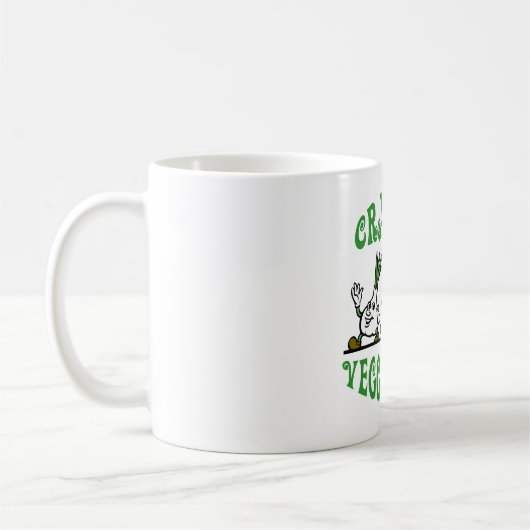 MUG DAME VÉGÉTARIENNE FOLLE (Gauche)