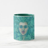 Mug Dame verte / Reine de la forêt, art imaginaire (Centre)