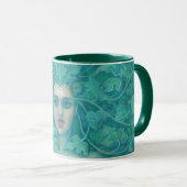 Mug Dame verte / Reine de la forêt, art imaginaire (Devant droit)