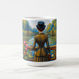 Mug Dame victorienne au bord de l'eau