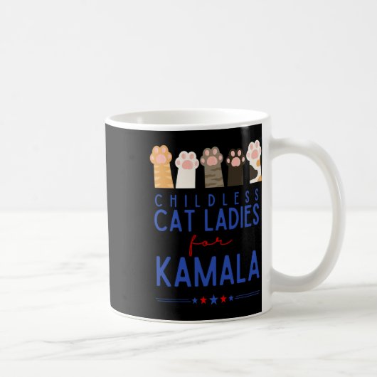 Mug Dames Chats sans Enfants Pour Kamala (Droite)