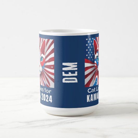 Mug Dames de chat pour Kamala 2024 Démocrate (Centre)