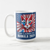 Mug Dames de chat pour Kamala 2024 Démocrate (Gauche)