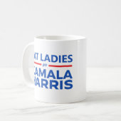 Mug Dames de chat pour Kamala Harris (Devant gauche)