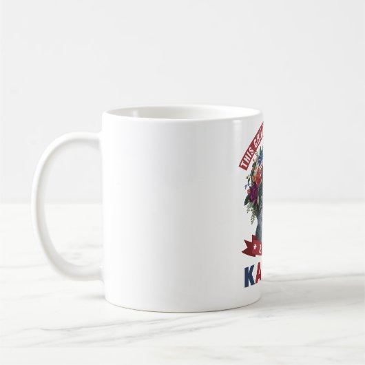 Mug Dames de chat sans enfant pour kamala harris (Gauche)