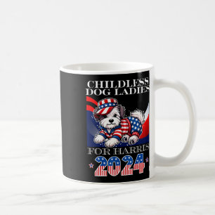 Mug Dames de chiens pour Harris 2024 Président Kamala