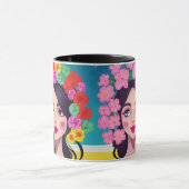 Mug Dames en fleur de café (Centre)