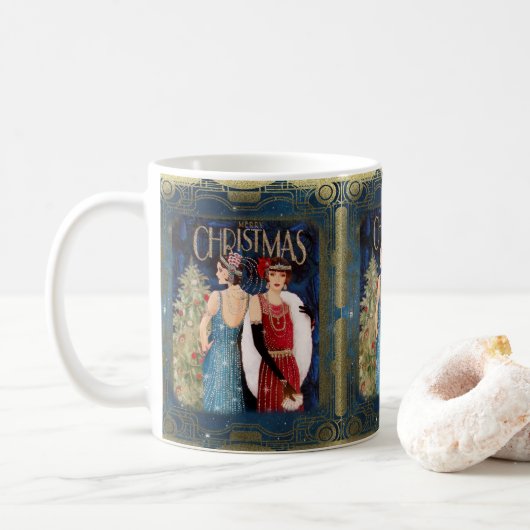 Mug Dames rétro des années 1920 (Avec donut)