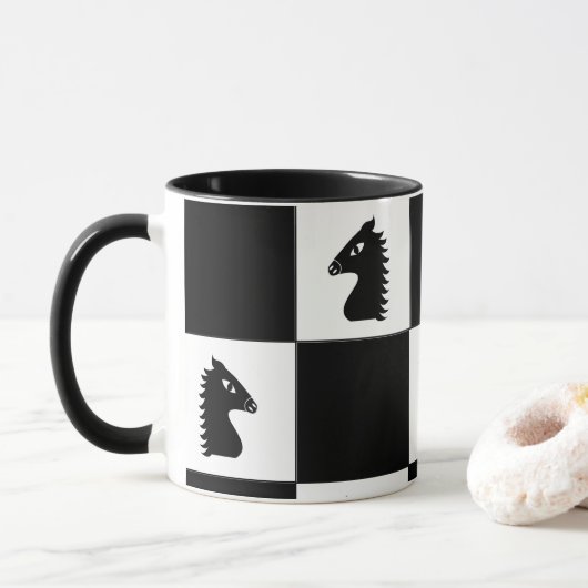 Mug Damier (Avec donut)