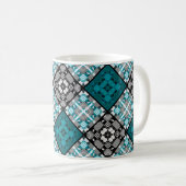 Mug Damier à carreaux seamless abstrait géométrique de (Devant droit)