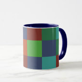Mug Damier Coloré (Devant droit)
