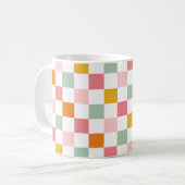 Mug Damier Coloré (Devant gauche)