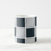 Mug Damier Cool Black et White Navy Blue (Centre)