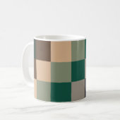Mug Damier de Contrôles de Couleur Moderne (Devant gauche)