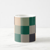 Mug Damier de Contrôles de Couleur Moderne (Centre)
