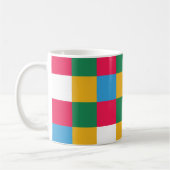 Mug Damier de fête coloré (Gauche)