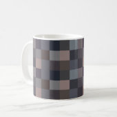 Mug Damier gris (Devant gauche)